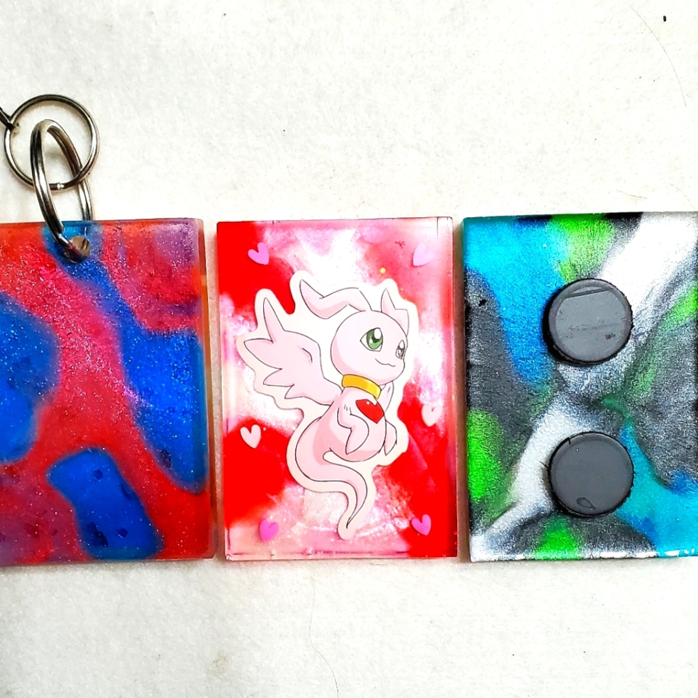 Marineangemon Digimon Keychain or Fridge Magnet *Your Choice*